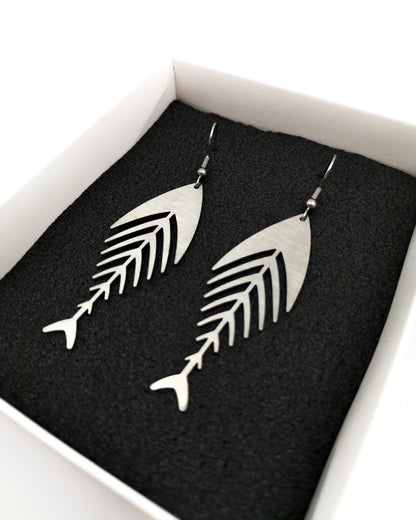 Elegant Fishbone Earrings