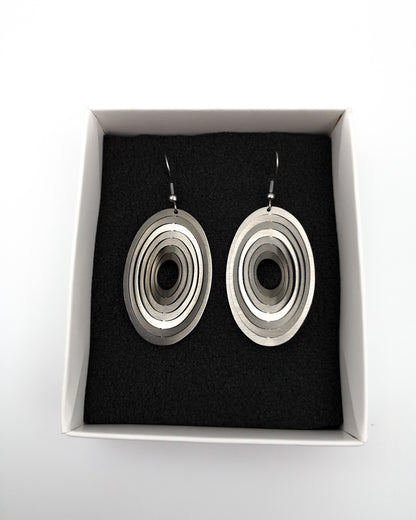 Illusion Ellipse Earrings