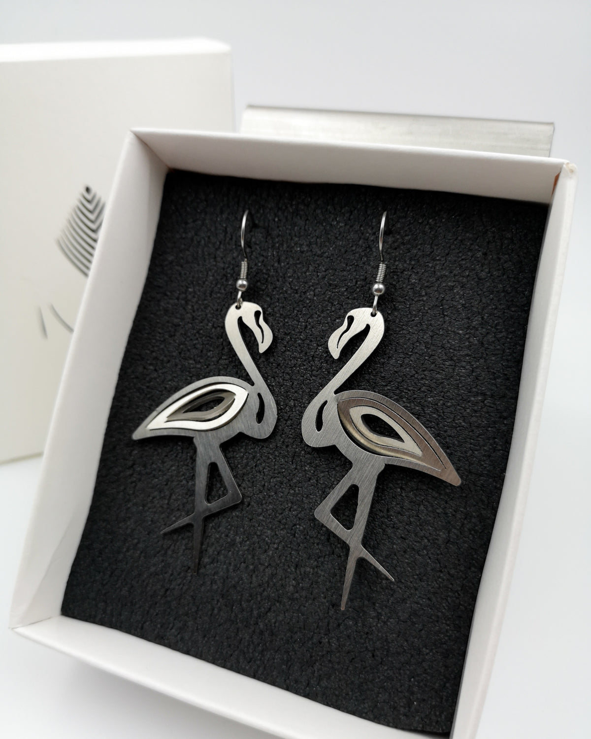 Illusion Flamingo Earrings