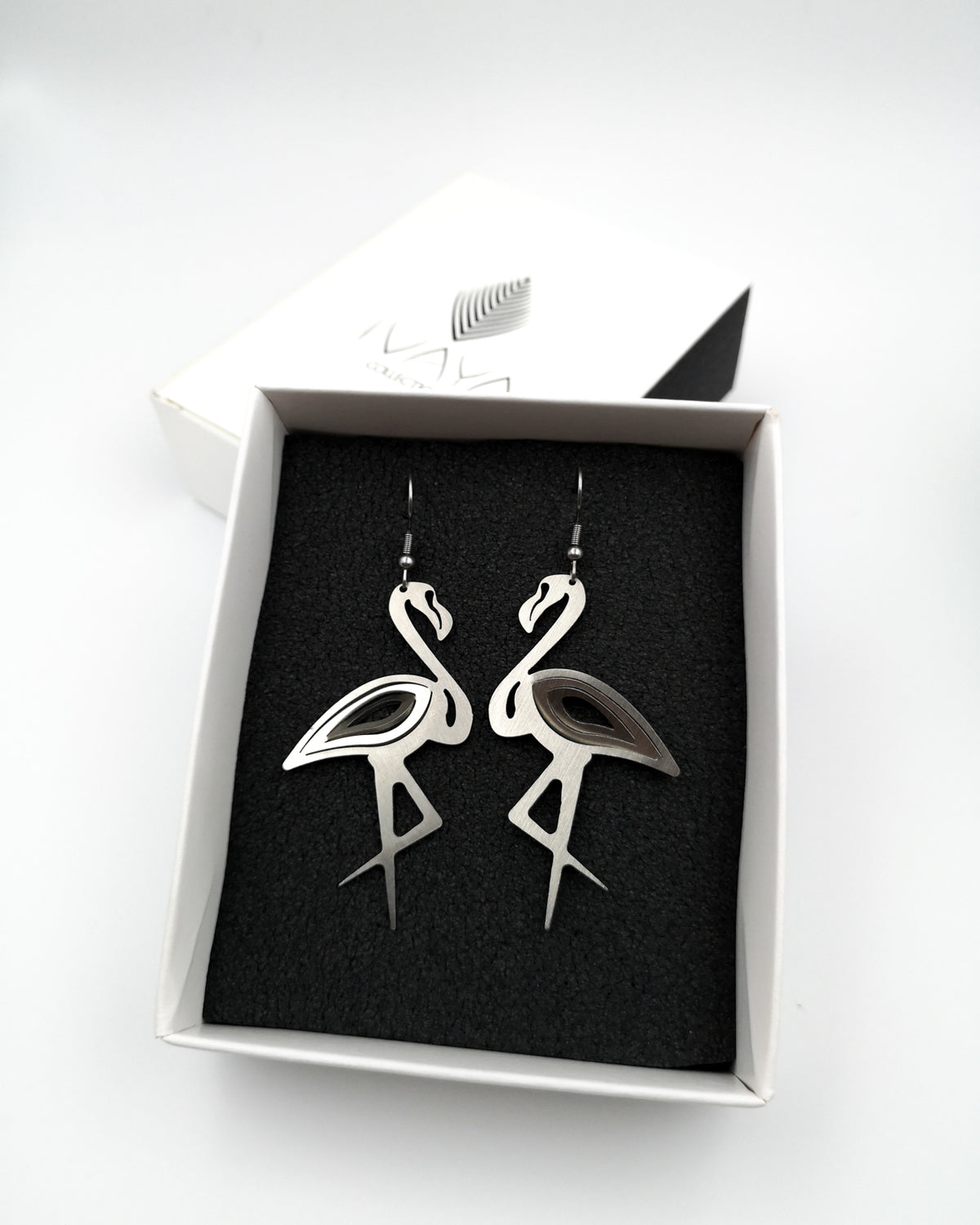 Illusion Flamingo Earrings