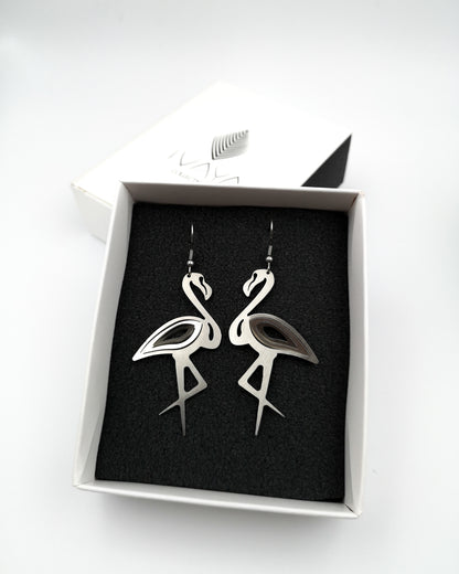 Illusion Flamingo Earrings