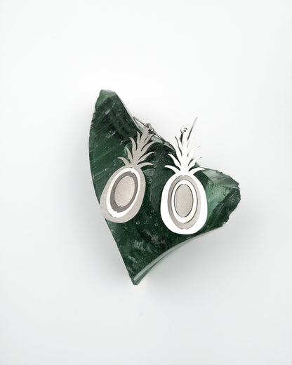 Illusion Pineapple Earrings