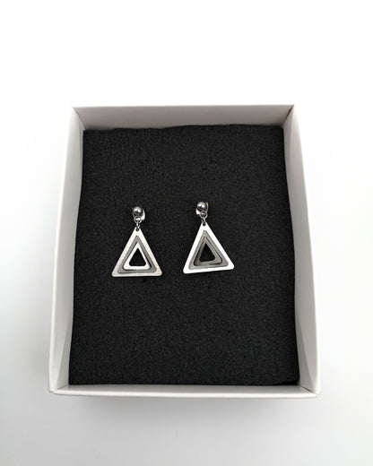 Σκουλαρίκια Illusion Triangles mini