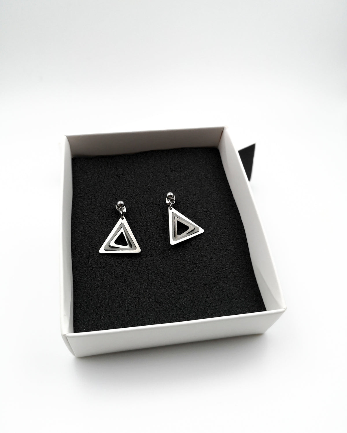 Σκουλαρίκια Illusion Triangles mini