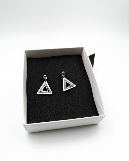 Σκουλαρίκια Illusion Triangles mini