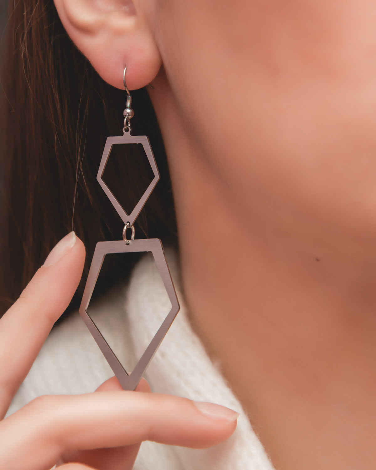 Split Diamond Earrings
