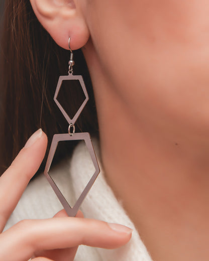 Split Diamond Earrings