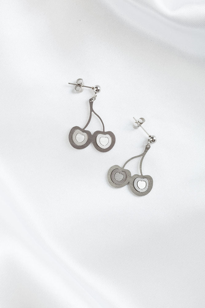 Illusion Cherries mini earrings