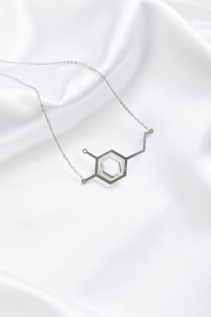 Κολιέ με αλυσίδα Dopamine Molecule