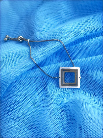 Βραχιόλι με αλυσίδα Illusion Square