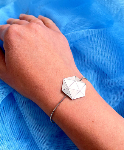 Βραχιόλι με αλυσίδα Origami Polygon