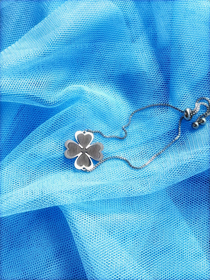 Βραχιόλι με αλυσίδα Elegant Lucky Clover