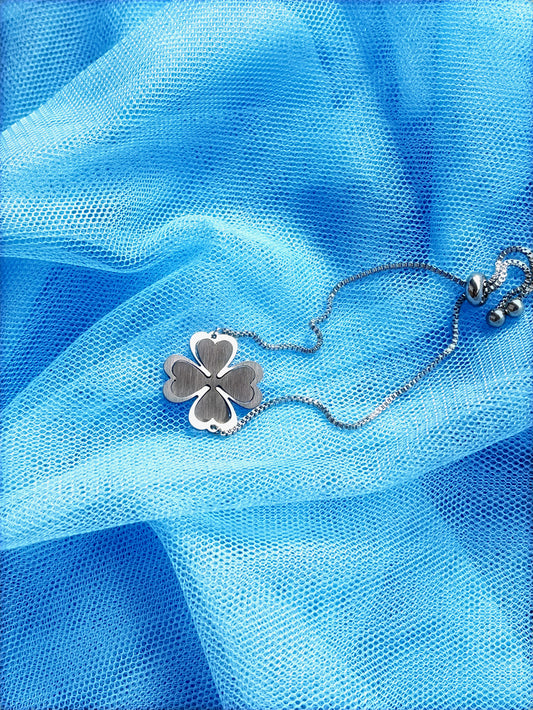 Βραχιόλι με αλυσίδα Elegant Lucky Clover